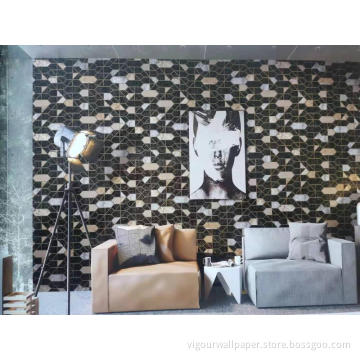 Bedroom PVC 3D Design Wallpaper